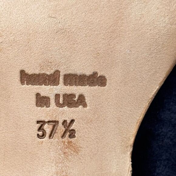 Cydwoq Literary Women's Vintage navy blue suede Heel size 37.5 - Picture 9 of 12